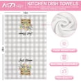 thumbnail image 2 of Hello Spring Kitchen Towels Spring Floral Blossoms Dish Towel 18 x 26 Inch Gray White Buffalo Plaids Flower Hand Drying Tea Towel for Cooking Baking Cleaning Wipes, Set of 2, 2 of 6