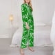 thumbnail image 3 of Fotbe Bamboo Conjunto de Pijama de Manga Larga para Mujer con Estampado, Ropa de Dormir de 2 Piezas, Conjunto de Casa Suave y Cómodo con Bolsillos-Small, 3 of 7