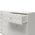 thumbnail image 2 of Commode à 6 tiroirs Blair de Cosmoliving, blanche, 2 of 8