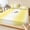 Lemon yellow white, variant on Twin Sze Fitted Sheet Set - Purple White Ombre 2 Piece Bedding Sets 16" Deep Pocket Fitted Sheet with 1 Pillowcase, Modern Abstract Art Farmhouse Gradient Brushed Microfiber Hotel Luxury Bed Sheets