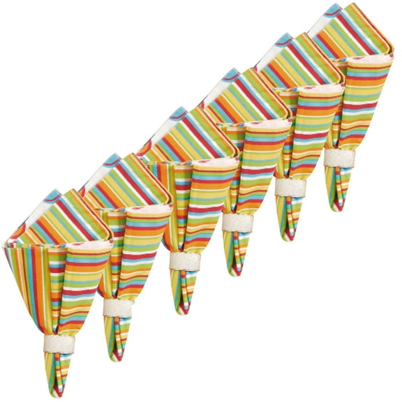 Tropical Bubble Cotton Reversible Napkin Set of 6