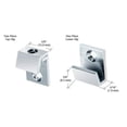 thumbnail image 3 of CRL Chrome 5/8" Wide Beveled Mirror Clips - Set, 3 of 4