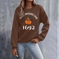 thumbnail image 4 of Chandail en Molleton Grande Taille, Chandail à Capuchon Imprimé Vache Western Vacances Graphique Chandail Chandail en Molleton Haut Confortable, Chandail en Molleton Col Rond Femmes, Taille : m, 4 of 5