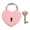 Pink, variant on Heart Shaped Metal Padlock,Small Safety Lock,Multi-Use Mini Lock,Exquisite Colored Heart Shaped Padlock Comes With Matched Keys,for Diaries,Jewelry Boxes,Handbags and Small Storage Cabinets,Sky Blue