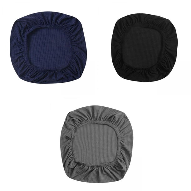 3x Fundas de Asiento de Silla de Oficina Yotijar Funda Elástico Azul Oscuro