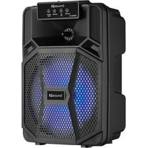 IQ Sound IQ-2108BT Cyber Flex8 8" Portable Bluetooth Speaker w/TWS, LED Lights, USB/SD/AUX/Mic/FM, 5W RMS, 1200mAh