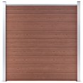 thumbnail image 1 of vidaXL Garden Fence WPC 180x186 cm Brown, 1 of 5