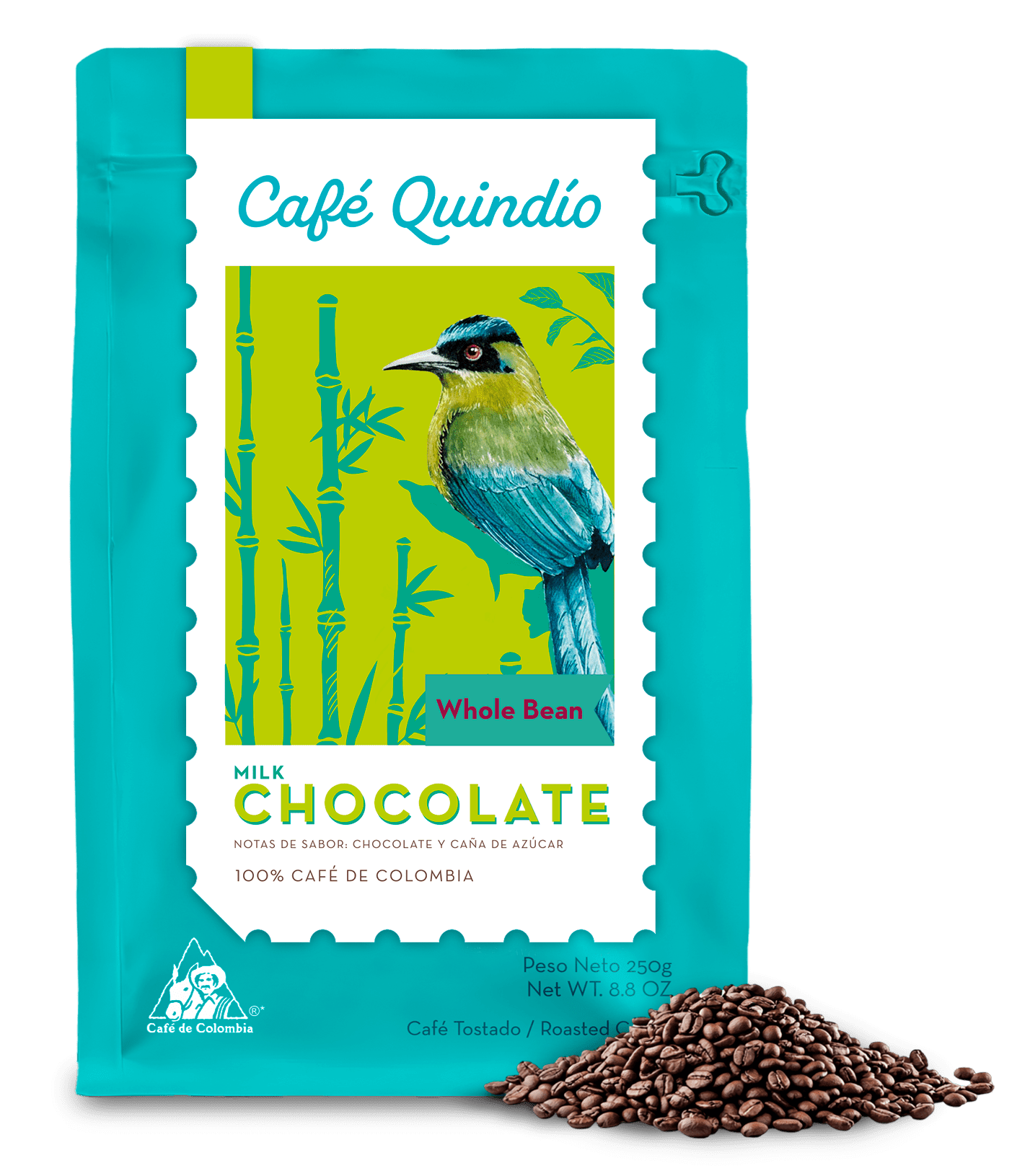 Cafe Quindio Specialty Harvest - 100% Colombian Excelso Arabica Whole Bean Coffee (8.8 Ounce (Pack of 3), Multiflavor)