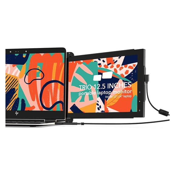Restored Mobile Pixel Trio 12.5" Full HD USB Mobile Monitor Gray 101-1003P01 (Refurbished)
