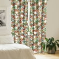 thumbnail image 2 of Ambesonne Nature Curtains, Minimalist Art Red Currants, Pair of 28"x63", Burnt Sienna Reseda Green, 2 of 5
