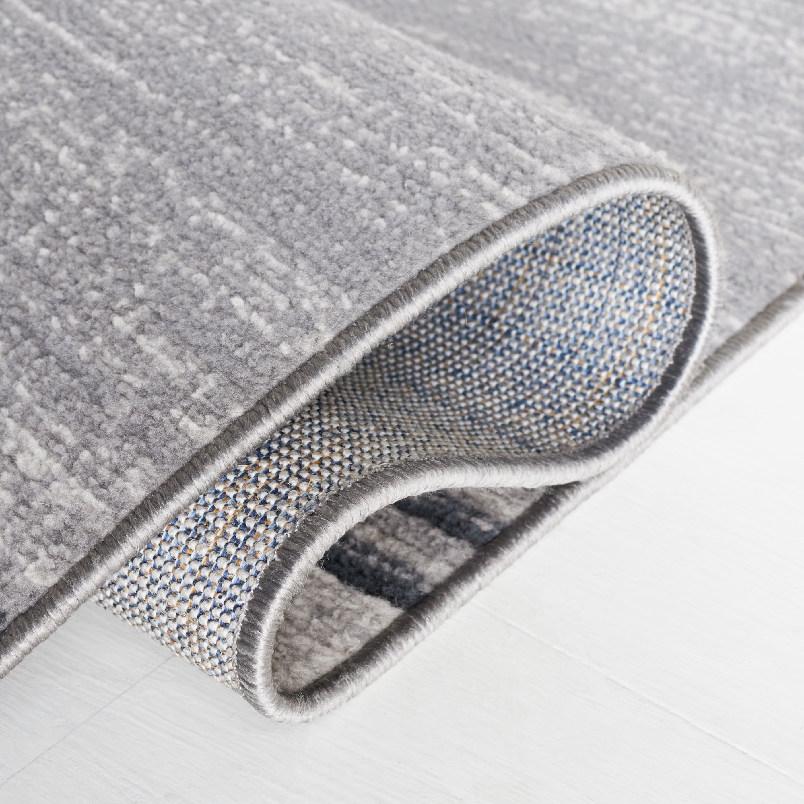 SAFAVIEH Odyssey Dzvonko Modern Runner Rug, Grey/Black Ivory, 2'2" x 8'
