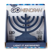Rite Lite Plastic LED Menorah, 5 (Navy Blue)