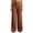 Coffee, variant on Guluxicc Dressy Pants for Women Pull On Button Front Straight Leg Golf Trousers Business Casual Pants for Everyday Fall Winter