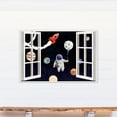 thumbnail image 4 of Creative Products Astronaut In Space Window 32x48 Canvas Wall Art, 4 of 5