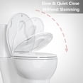 thumbnail image 3 of Round Toilet Seat with Built-In Toddler Seat, Soft Close, Never Loosen, Easy Install & Clean, Fits Both Adult & Child, White, 3 of 8