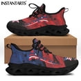 thumbnail image 1 of Zapatos de plataforma deportivos con cordones de malla para mujer, con estampado patriótico del 4 de julio, Día de la Independencia de Estados Unidos, 1 of 6