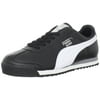 PUMA 353572-11:Classic ROMA Basic BLACK/White Casual Comfort Sneaker for MEN New (9.5 D(M) US)