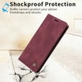 thumbnail image 6 of Nalacover Wallet Case for Samsung Galaxy S20 Plus - Flip Purse Case with Card Holder Kickstand Suction Cup, Premium Business PU Leather Shockproof Phone Cover for Samsung Galaxy S20 Plus - Red, 6 of 8