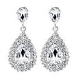 thumbnail image 3 of Xihbxyly Pendientes de Cristal, Diseño de Aro Único, Elegantes Detalles de Diamantes de Imitación, Accesorio de Moda, Ideal para Fiestas de Noche y Bodas, Un Regalo Elegante para Mujer., 3 of 7