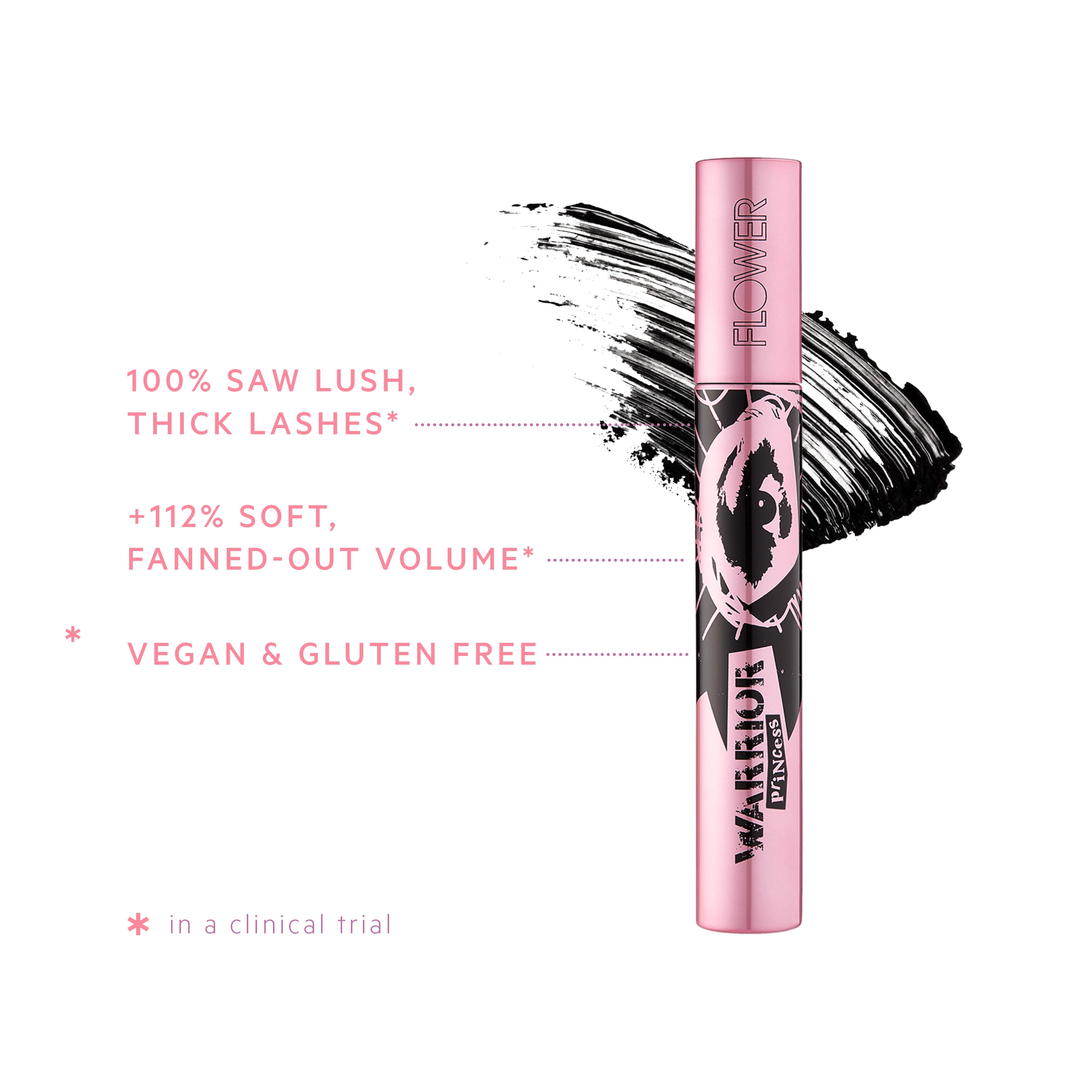FLOWER Beauty Warrior Princess Mascara - Royal Black