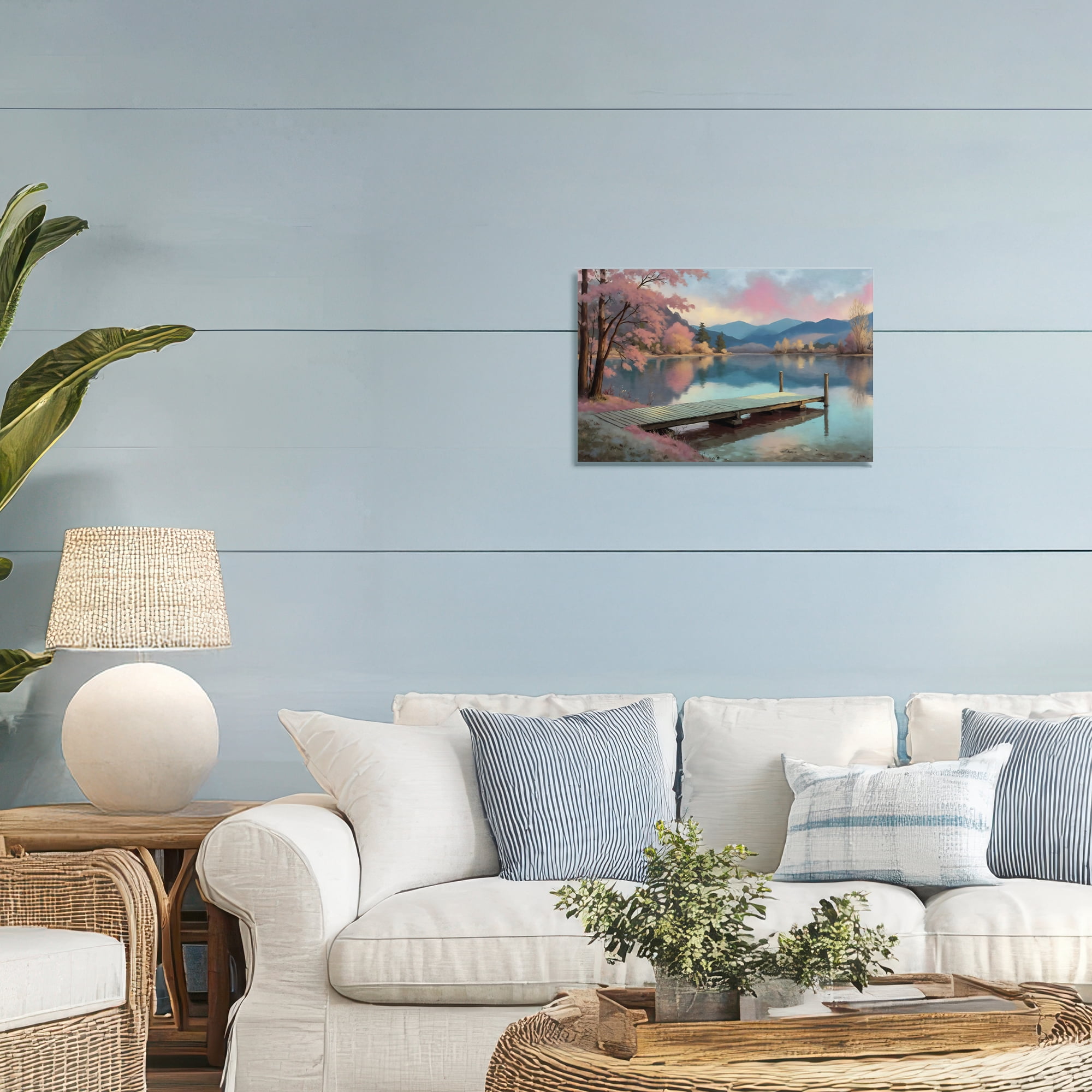 Stupell Industries Pink Dock at Sunset Canvas Wall Art, design by Creative Studio