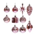 thumbnail image 2 of Juego de 10 bolas decorativas navideñas Macarena Rosa, 2 of 8