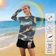 thumbnail image 5 of FORMRS Womens Long Sleeve Shirts UPF 50+ Sun Protection Quick Dry Fishing Hiking Tops, Size S-2XL, Green Mountains, 5 of 8