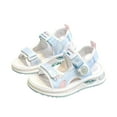 thumbnail image 5 of Zofedap Toddler Girl Sandals Summer Middle and Big Boys Outdoor Non-slip Soft-soled Beach Sandals Light Blue for 1.5, 5 of 5