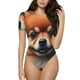 thumbnail image 1 of Balery Colorful Leaf Chihuahua Body de cuello redondo de manga corta para mujer Tops de manga corta Tops básicos-X-Large, 1 of 7