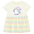 thumbnail image 3 of Inktastic Lil Sis Unicorn Little Sister Girls Baby Dress, 3 of 5