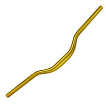 UPANBIKE Mountain Bike Handlebar MTB Bicycle Long Handlebar Riser Bar φ31.8mm 700mm (27.6inch) Long 50mm riser, Golden