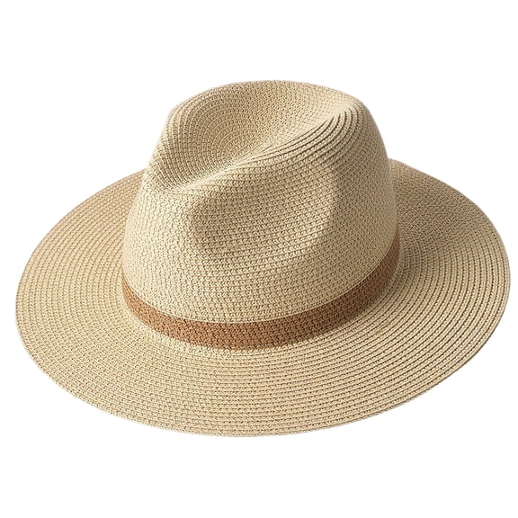 SUYIDA Classic Panama Sun Hat with Wide Brim for Outdoor Beach Travel and Summer Activities