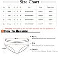 thumbnail image 2 of Scyoekwg Womens Underwear Bikinis Briefs Fashion Ladies Panties Solid Color Mid Waisted Bikini Underwear Hipster Panties Breathable Bikini Panties (Orange,L), 2 of 2