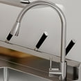 thumbnail image 5 of Stainless Steel Utility Sink, 39*20*37inch Freestanding Single Bowl Laundry Sink w/Workbench Storage Shelf & Hot/Cold Faucet, NSF Certified One Compartment Workbench Sink Commercial Sink for Garage, 5 of 5