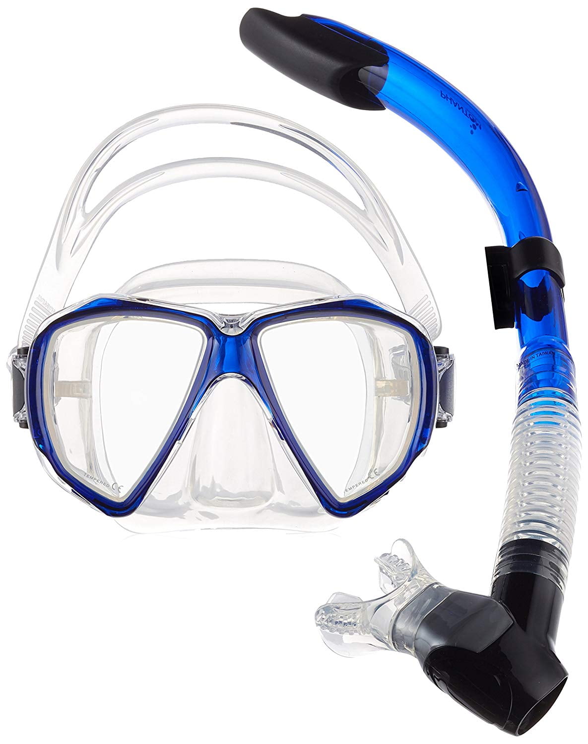 Phantom Aquatics Velocity Mask Snorkel Set - Turquoise - Walmart.com