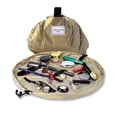 thumbnail image 1 of Lay-n-Go Cosmo Drawstring Makeup Bag Organizer Water-Resistant Cosmetic Pouch for Travel Stylish & Durable Toiletry Bag Machine Washable Large Capacity 20-Inch Metallic Gold, 1 of 4