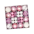 thumbnail image 2 of 44 Uds bolas de Navidad adornos adornos decoración de árbol de Navidad a granel bolas de Navidad decorativas de 3-6cm para festival de aniversario Rosa y, 2 of 8