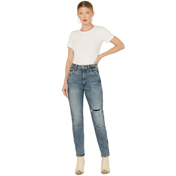 Wrangler Women's Walker Medium Wash High Rise Stretch Slim Leg Jeans - 112343436 27W x 28L