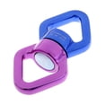 thumbnail image 2 of Greeniant Conector de cuerda giratoria de 360 ​​grados, equipo de montañismo, mosquetón giratorio, accesorio de aro de conexión, Hardware de rescate carpas Azul púrpura Greeniant OD002828-02, 2 of 6