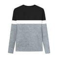 thumbnail image 2 of Lmnyox Girls Long Sleeve Crew Neck Shirt Color Block Basic Pullover Tee Kids Teens Fashion Tops Clothes, 2 of 7