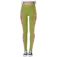 thumbnail image 4 of Fiaer Christmas Black Leggings Women Reindeer Funny Graphic Trendy Xmas Yoga Pants Plus Size High Waisted Stretch Holiday Workout Trousers Green XXL, 4 of 5