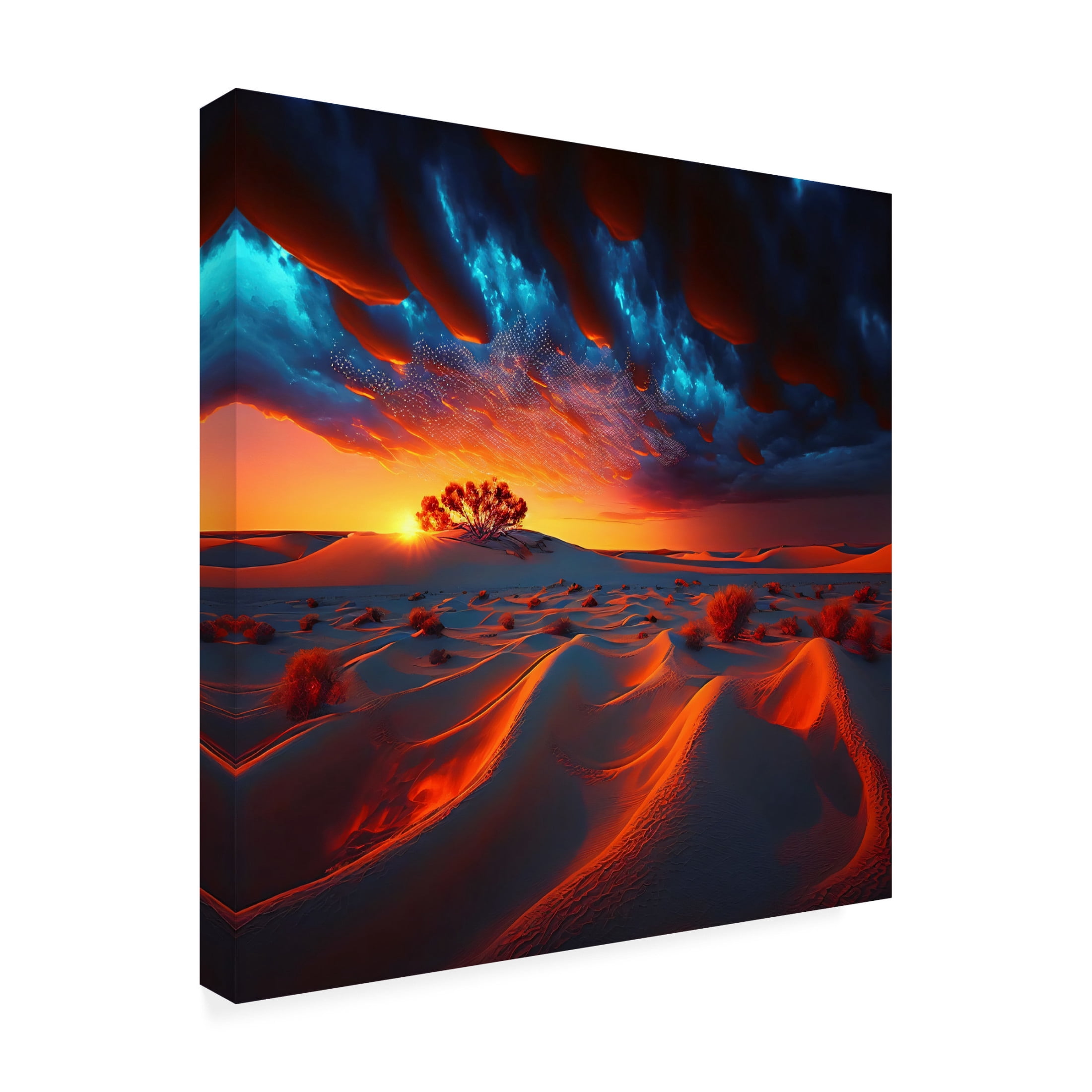 Canvas Wall Art - Ray Heere 'Desert Of Dreams 9' Wall Art for Living Room, Bedroom, or Office Décor by Trademark Fine Art - 35 x 35 Inches