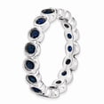 thumbnail image 3 of 925 Sterling Silver Stackable Expressions Created Sapphire Ring Size: 9; for Adults and Teens; for Women and Men, 3 of 5