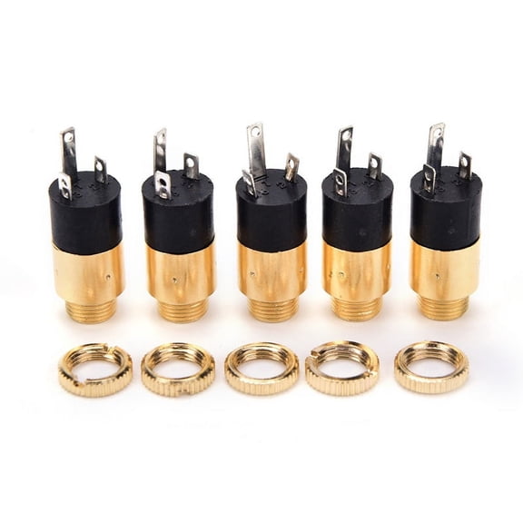 5PCS PJ392 3.5mm Stereo Female Sockect Jack 3.5 Audio Headphone Connector gold
