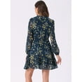 thumbnail image 4 of DARING DIVA Layered Tiered Semi Sheer Chiffon Mini Dress XL Dark Blue, 4 of 6