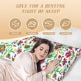 thumbnail image 4 of Lsque Paisley Body Pillow Case Cover,Ultra-Soft Microfiber Bed Pillow Cases 20x54 inches,Elegant Bedding,Breathable Durable Pillow Cover with Envelope Closure, 4 of 8