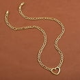 thumbnail image 7 of Jewelry Atelier Gold Filled Figaro Heart Necklaces – 14K Yellow Gold Filled Heart Pendant with Solid Figaro Chain for Women with Different Sizes (2.7mm, 4.5mm), 7 of 7