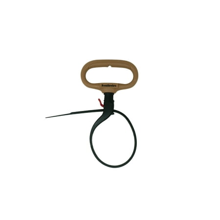 Southwire CLPT02 2-inch Adjustable Heavy Duty Clamp Tie with Rotating Handle, Reusable Zip Down Cable, Brown