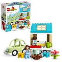 LEGO DUPLO Town Family House on Wheels Toy with Car 10986