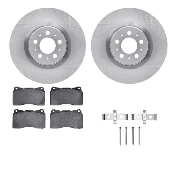 Dynamic Friction Company Front Brake Rotors with 5000 Advanced Brake Pads includes Hardware 6512-27214